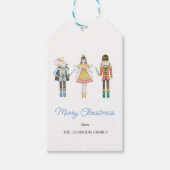 Niedliche Wasserfarbe Nutcracker Weihnachtsgeschen Geschenkanhänger (Vorderseite)