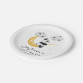 Niedliche Wasserfarbe Panda Twinkle Twinkle Kinder Pappteller (Schrägansicht)