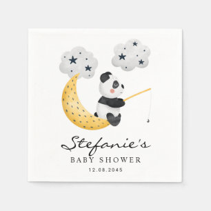 Niedliche Wasserfarbe Panda Twinkle Twinkle Kinder Serviette
