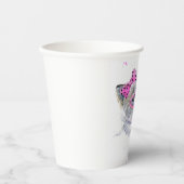 Niedliche Wasserfarbe Pappbecher (Vorderseite)