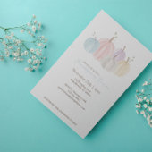 Niedliche Wasserfarbe Pastell Pumpkins Erntedank Einladung