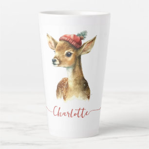 Niedliche Wasserfarbe Personalisierter Weihnachtsh Milchtasse