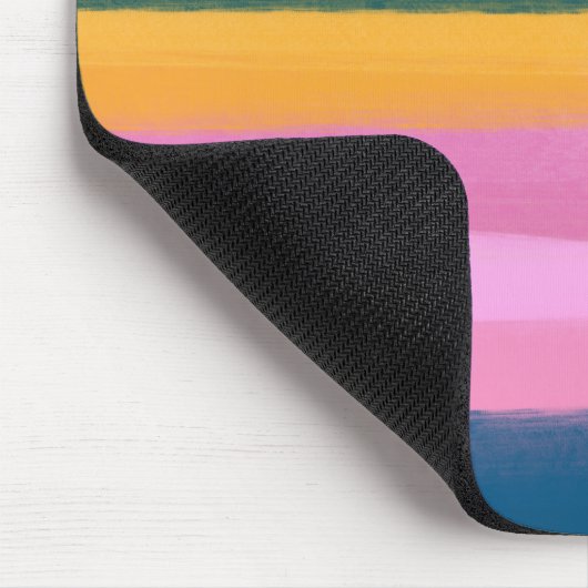 Niedliche Wasserfarbe Pinselstriche Striche Mousepad (Ecke)