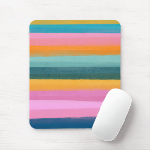Niedliche Wasserfarbe Pinselstriche Striche Mousepad
