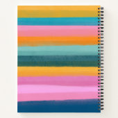 Niedliche Wasserfarbe Pinselstriche Striche Notizblock (Rückseite)