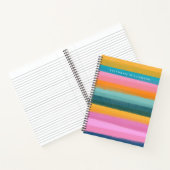 Niedliche Wasserfarbe Pinselstriche Striche Notizblock (Innenseite)