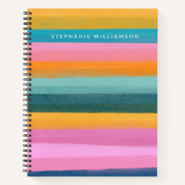 Niedliche Wasserfarbe Pinselstriche Striche Notizblock