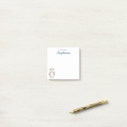 Niedliche Wasserfarbe Post-it Klebezettel (Auf Schreibtisch)