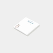 Niedliche Wasserfarbe Post-it Klebezettel (angewinkelt)