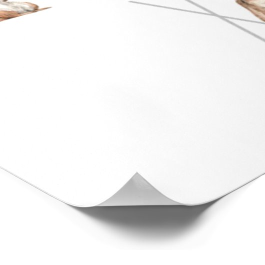 Niedliche Wasserfarbe Poster (Ecke)