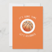 Niedliche Wasserfarbe Rookie Basketball 2 Geburtst Einladung (Rückseite)