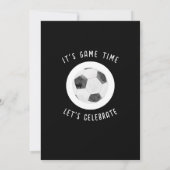 Niedliche Wasserfarbe Rookie Fußball Schwarz 1. Ge Einladung (Rückseite)