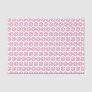 Niedliche Wasserfarbe Rosa Sprinkle Donuts Muster Seidenpapier