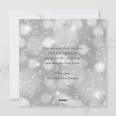 Niedliche Wasserfarbe Schneemann Frohe Weihnachten (Rückseite)