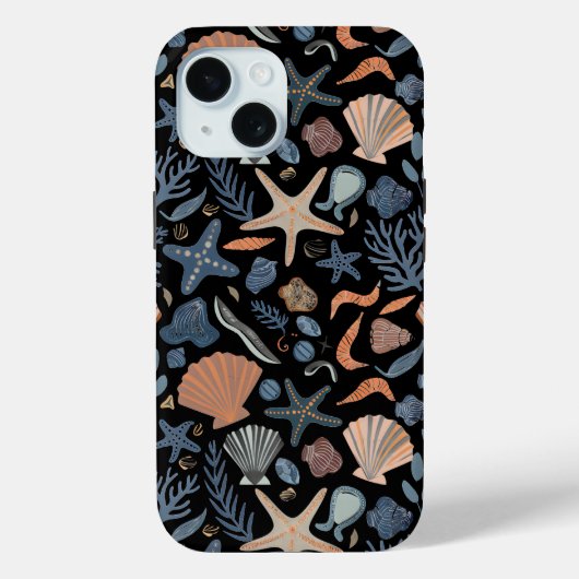 Niedliche Wasserfarbe Seashell Coral Case-Mate iPhone Hülle (Rückseite)