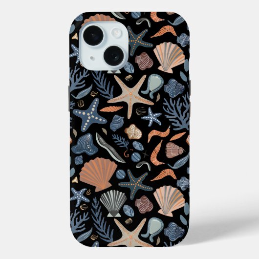Niedliche Wasserfarbe Seashell Coral Sommer Case-Mate iPhone Hülle (Rückseite)