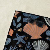 Niedliche Wasserfarbe Seashell Coral Strandtuch (Beispiel)