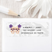 Niedliche Wasserfarbe Skelett Couple Halloween (Insitu)