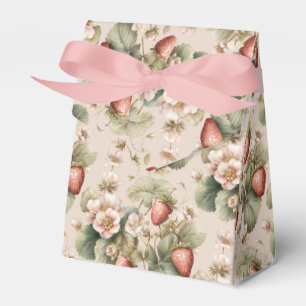 Niedliche Wasserfarbe Sonne mit Erdbeeren Geschenkschachtel