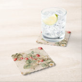 Niedliche Wasserfarbe Sonne mit Erdbeeren Untersetzer (Vor Ort)