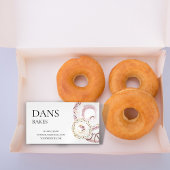 Niedliche Wasserfarbe Sprinkle Donut Magnetische Visitenkarte