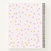 Niedliche Wasserfarbe Süße Donut mit Namensrezeptu Notizblock (Rückseite)