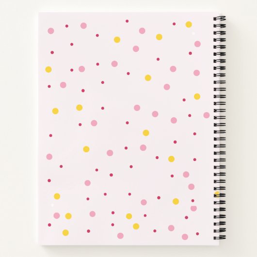 Niedliche Wasserfarbe Süße Donut mit Namensrezeptu Notizblock (Rückseite)