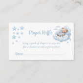 Niedliche Wasserfarbe Teddy Bären Diapper Raffle Begleitkarte (Vorderseite)