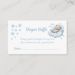 Niedliche Wasserfarbe Teddy Bären Diapper Raffle Begleitkarte