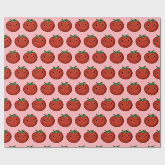 Niedliche Wasserfarbe Tomaten Geschenkpapier (Flach)