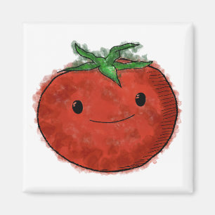 Niedliche Wasserfarbe Tomaten Magnet