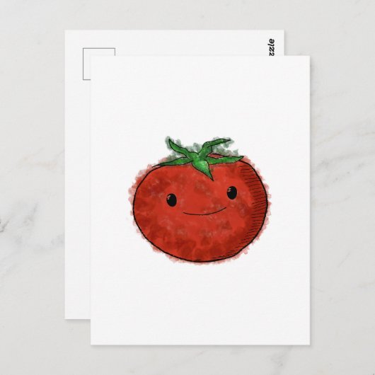 Niedliche Wasserfarbe Tomaten Postkarte (Vorne/Hinten)