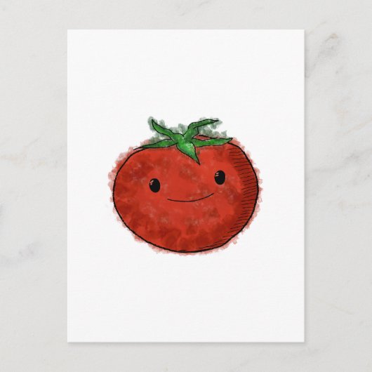 Niedliche Wasserfarbe Tomaten Postkarte (Vorderseite)