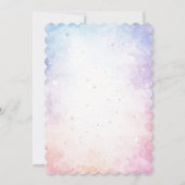 Niedliche Wasserfarbe Unser kleiner Pumpkin 1. Geb Einladung (Rückseite)