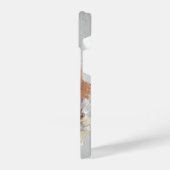 Niedliche Wasserfarbe Vogelwelt Kunst, Dichtung un iPhone Hülle (Linke Seite)