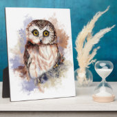 Niedliche Wasserfarbe Vogelwelt Kunst Fotoplatte (Seite)