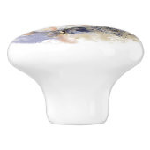 Niedliche Wasserfarbe Vogelwelt Kunst Keramikknauf (Seitenansicht)