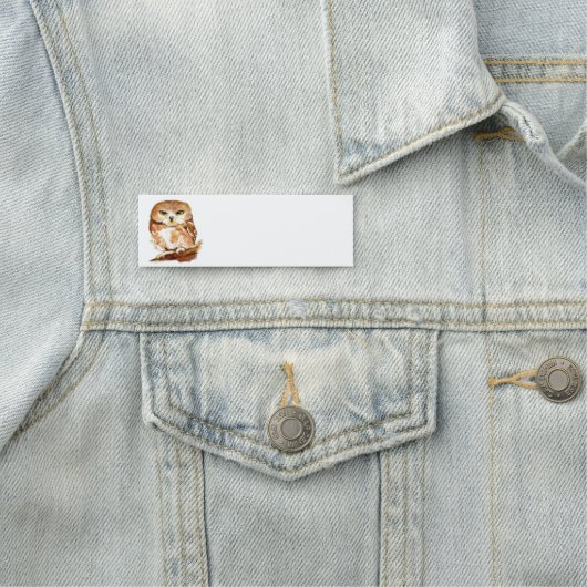 Niedliche Wasserfarbe Vogelwelt Kunst Namensschild (Beispiel)