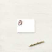 Niedliche Wasserfarbe Vogelwelt Kunst Post-it Klebezettel (Auf Schreibtisch)