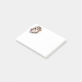 Niedliche Wasserfarbe Vogelwelt Kunst Post-it Klebezettel (angewinkelt)