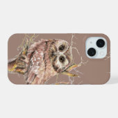 Niedliche Wasserfarbe Vogelwelt Vogelwelt Art iPho iPhone 15 Hülle (Rückseite (Horizontal))