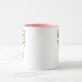 Niedliche Wasserfarbe Wald Weihnachtsbaum Tasse (Zentrum)