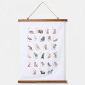 Niedliche Wasserfarbe Wandteppich Mit Holzrahmen (Vorderseite)