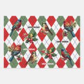 Niedliche Wasserfarbe Weihnachten Geschenkpapier Set (Vorderseite 2)