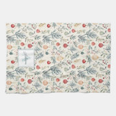 Niedliche Wasserfarbe Weihnachten Schöne Grüne Geschirrtuch (Horizontal)