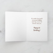 Niedliche Wasserfarbe Welpe Individuelle Name 2. G Karte (Innenseite)