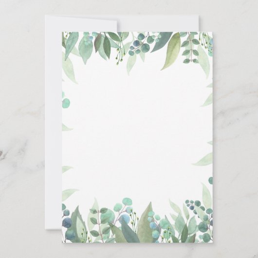 Niedliche Wasserfarbe Wilde eine Geparden Regenbog Einladung (Rückseite)