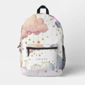 Niedliche Wasserfarbe Wolke Star Mädchen Kinder Bedruckter Rucksack (Vorderseite)