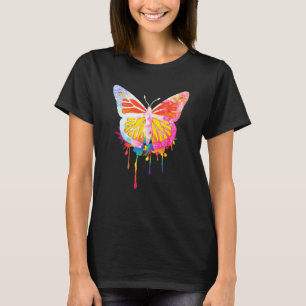 Niedliche Wasserfarbe Womens Monarch Butterfly Far T-Shirt