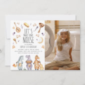 Niedliche Wasserfarben Afrikanische Tiere Geburtst Einladung (Vorderseite)